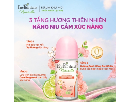 Lăn Khử Mùi Hương Hoa Hồng Rose 50ml Enchanteur ảnh 1