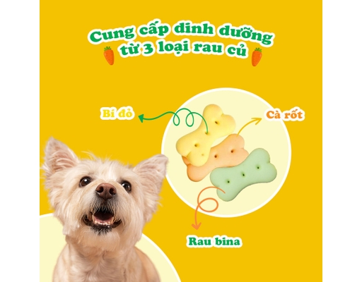 Bánh Quy Rau Củ Cho Chó Size Lớn 450g Doggyman ảnh 5