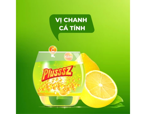 Viên Sủi Vitamin C & Kẽm Zinc Hỗ Trợ Miễn Dịch Hương Chanh Mát Lạnh Không Đường - 20 Viên Sủi Plusssz ảnh 5