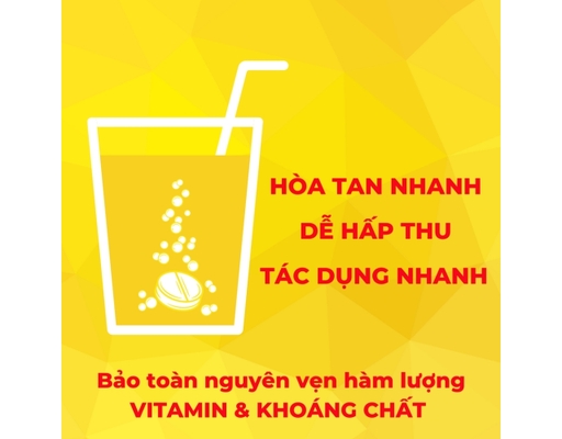 Viên Sủi Vitamin Tổng Hợp Hỗ Trợ Miễn Dịch Vị Cam Không Đường Max Multivitamin - 20 Viên Sủi Plusssz ảnh 6