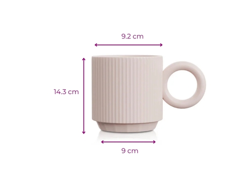 Ly Sứ 390ml TLL564PIK Màu Hồng LocknLock ảnh 2