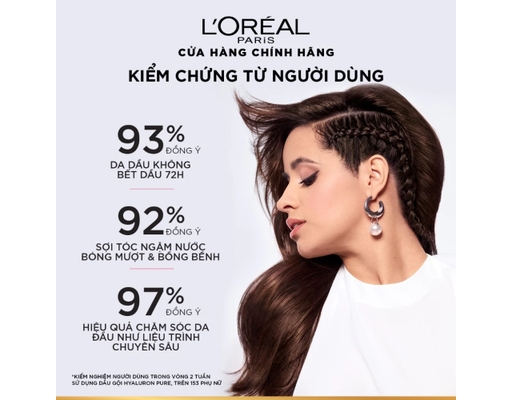 Dầu Gội Hyaluron Pure Bồng Bềnh 400ml L'Oreal ảnh 6
