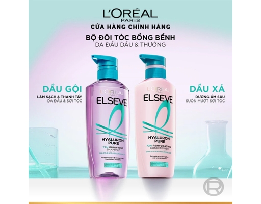 Dầu Xả Hyaluron Pure Bồng Bềnh 265ml L'Oreal ảnh 5