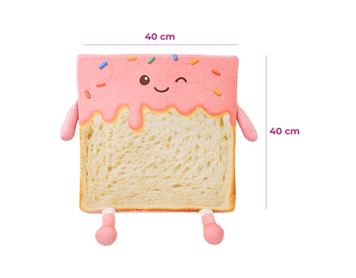 Đệm Ngồi Vuông Chống Trượt 40cm Bánh Mì Dâu Kenhome ảnh 1