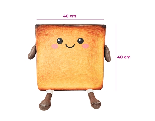Đệm Ngồi Vuông Chống Trượt 40cm Bánh Mì Bơ Kenhome ảnh 1