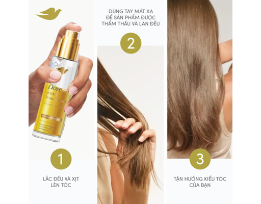 Serum Dưỡng Tóc Phục Hồi Hư Tổn Amino Bond Repair 77ml Dove ảnh 3