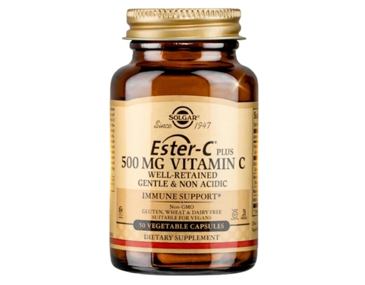 Thực Phẩm Bảo Vệ Sức Khỏe Viên Uống Bổ Sung Vitamin C Dịu Nhẹ Cho Dạ Dày Ester C 500mg 50 Viên Solgar ảnh 0