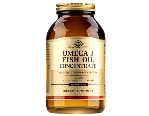 Thực Phẩm Bảo Vệ Sức Khỏe Viên Uống Dầu Cá Bổ Sung Omega 3 Omega 3 Fish Oil Concentrate 120 Viên Solgar ảnh 0