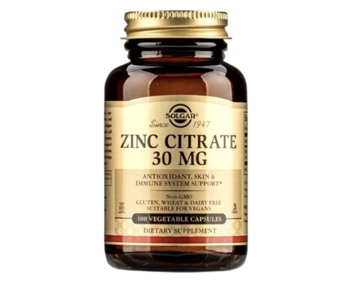 Thực Phẩm Bảo Vệ Sức Khỏe Viên Uống Bổ Sung Kẽm Citrate Zinc Citrate 30mg 100 Viên Solgar ảnh 0