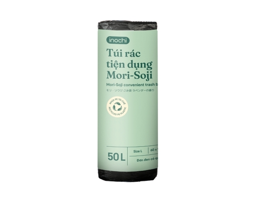 Túi Rác Đen Tiện Dụng Inochi Mori-Soji 50L Size L