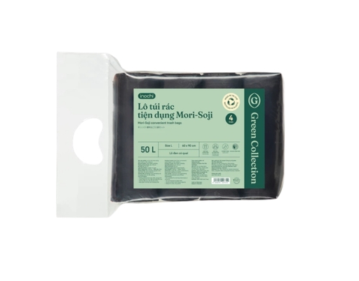Lô Túi Rác Đen Tiện Dụng Mori-Soji 4 Cuộn Size L 50L Inochi ảnh 0