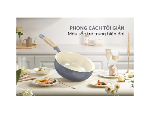 Chảo Sâu Phủ Sứ Đáy Từ Healthy SDP26M 26cm Sunhouse ảnh 4