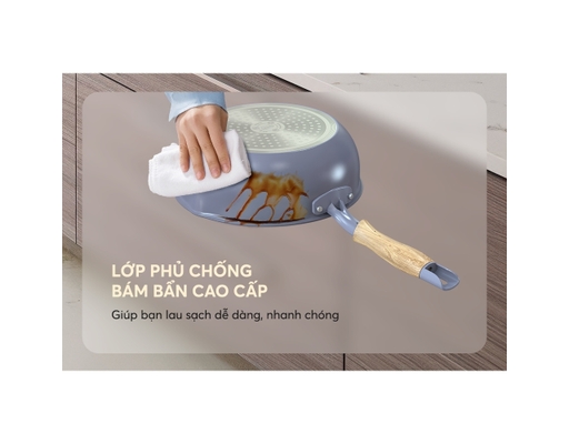 Chảo Sâu Phủ Sứ Đáy Từ Healthy SDP26M 26cm Sunhouse ảnh 8
