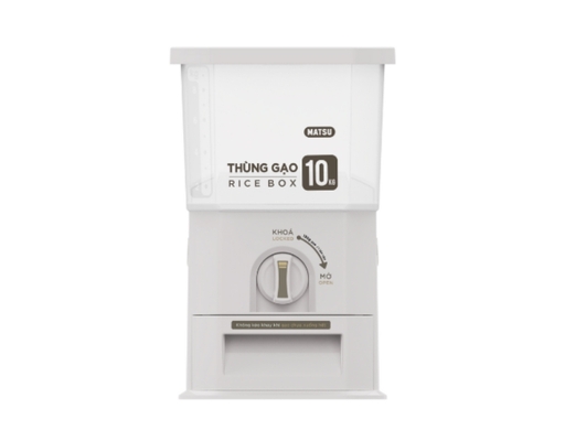 Thùng Gạo Clear 10kg Màu Trắng/Xám Duy Tân ảnh 0