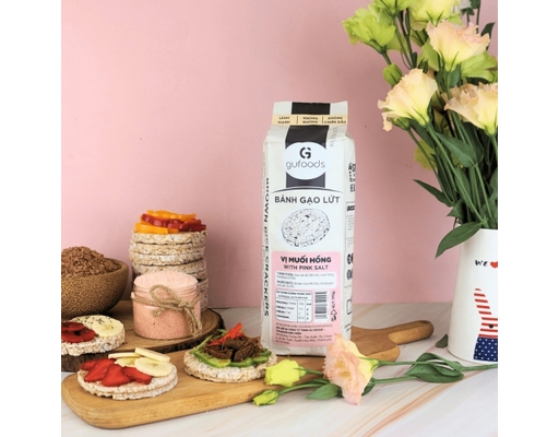 Bánh Gạo Lứt Ăn Kiêng Vị Muối Hồng 170g Gufoods ảnh 4