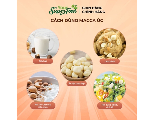 Macca Úc Nứt Vỏ 360g Your Superfood ảnh 5
