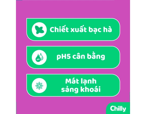 Dung Dịch Vệ Sinh Phụ Nữ Tươi Mới Chilly Gel 200ml