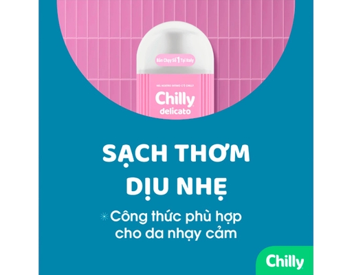 Dung Dịch Vệ Sinh Phụ Nữ Dưỡng Mềm Mại Chilly Delicato 200ml