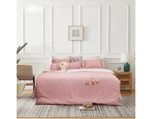 Bộ Ga Chun Chần Kèm Chăn Phong Cách Thêu 200x220cm Dreamland ảnh 1