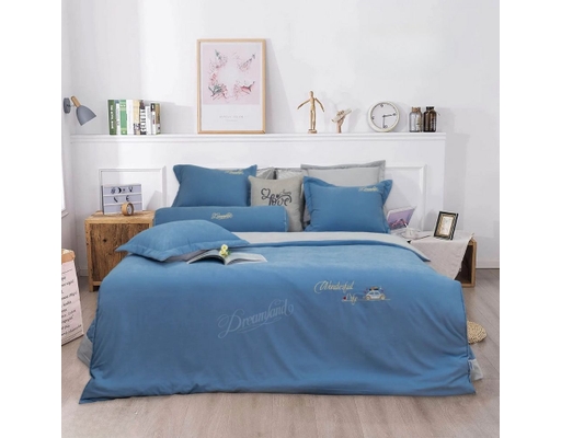 Bộ Ga Chun Chần Kèm Chăn Phong Cách Thêu 200x220cm Dreamland ảnh 4