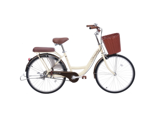 Xe Đạp Thành Phố Mini 24 Inch Autumn 24 Y23 Màu Kem Thống Nhất ảnh 0
