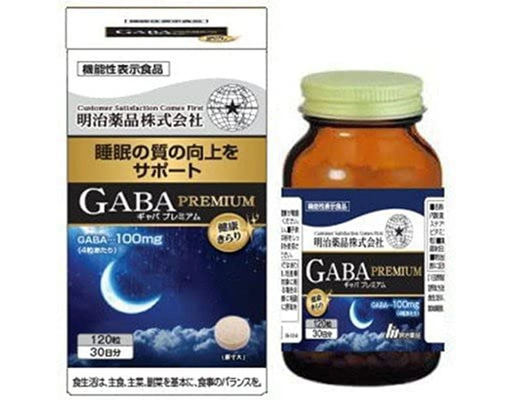Thực Phẩm Bảo Vệ Sức Khỏe Viên Uống Gaba Premium Hỗ Trợ Ngủ Ngon 120 Viên Meiji ảnh 0