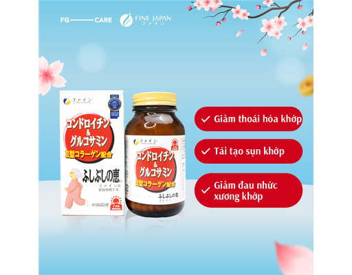 Thực Phẩm Bảo Vệ Sức Khỏe Viên Uống Hỗ Trợ Khớp Chondroitin Và Glucosamine 545 Viên Fine Japan ảnh 1