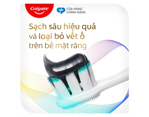 Kem Đánh Răng Than Hoạt Tính Colgate Total Charcoal Clean 150g