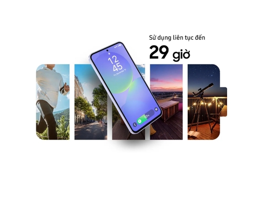 Điện Thoại Di Động Samsung Galaxy A36 128GB SM-A366B Màu Xanh Hologram