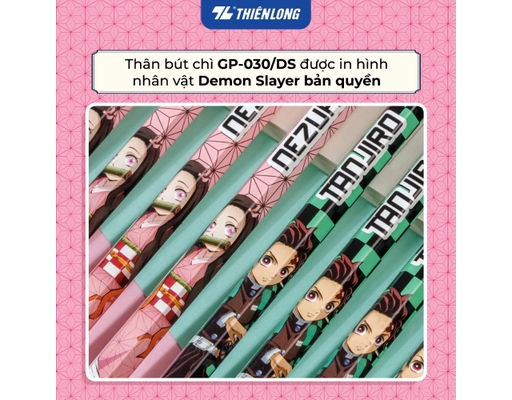Bút Chì Gỗ Đen Demon Slayer GP-030/DS Thiên Long ảnh 7
