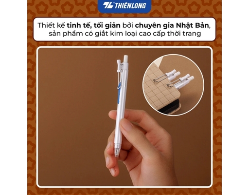 Bút Gel Hoshi Gel-048/HS Mực Đen Thiên Long ảnh 11