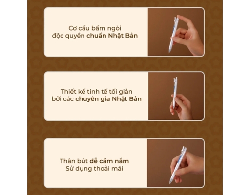Bút Gel Hoshi Gel-048/HS Mực Đen Thiên Long ảnh 4