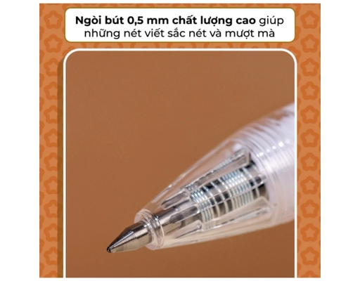 Bút Gel Hoshi Gel-048/HS Mực Đen Thiên Long ảnh 5