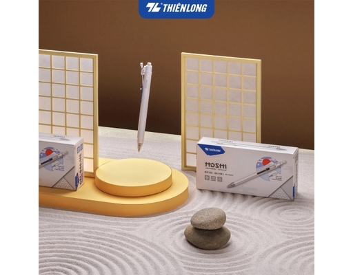 Bút Gel Hoshi Gel-048/HS Mực Đen Thiên Long ảnh 8