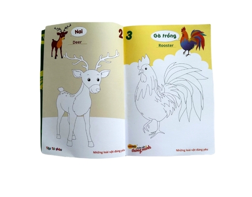 Tập Tô Màu Thiên Long COB-C001 Những Loài Vật Đáng Yêu