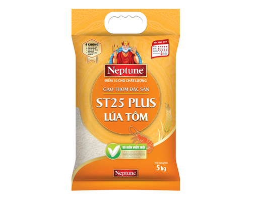 Gạo ST25 Lúa Tôm Plus 5kg Neptune ảnh 0