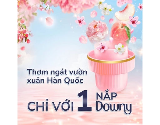 Nước Xả Vải Hương Hoa Và Trái Cây Xuân Hàn Quốc 3L Downy ảnh 5