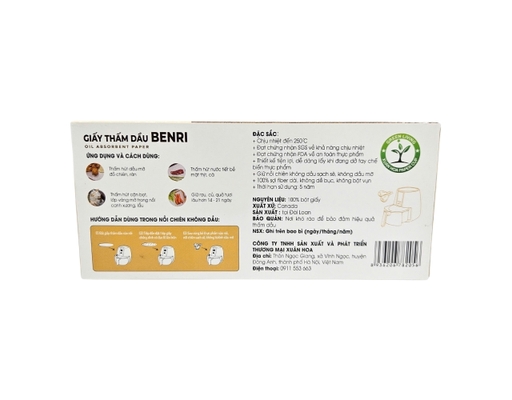 Giấy Thấm Dầu Dạng Hộp Rút Xuân Hoa ảnh 2