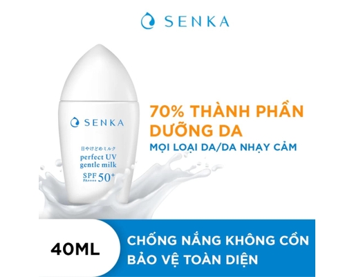 Sữa Chống Nắng Dịu Nhẹ Gentle Milk SPF50+PA++++ 40ml SENKA ảnh 7