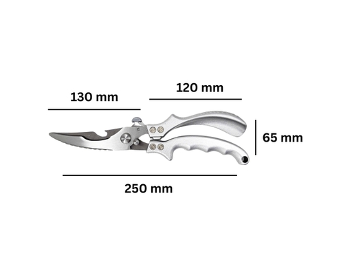 Kéo Inox Cắt Gà YH1-1 Màu Bạc Tuyết Mai ảnh 7