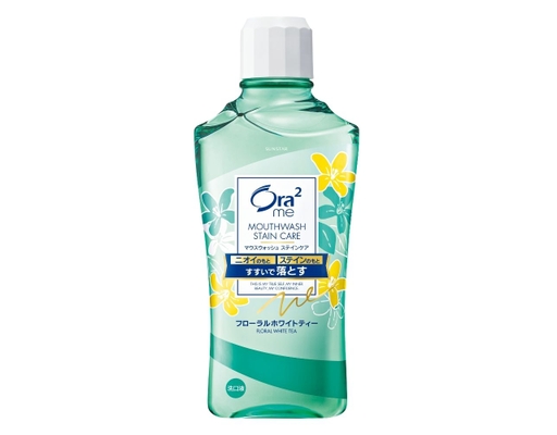 Nước Súc Miệng Ora2 Mouthwash Stain Care Hương Trà Trắng 460ml Sunstar ảnh 0