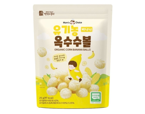 Bánh Bi Ăn Dặm Hữu Cơ Vị Chuối Cho Bé Từ 6 Tháng 25g Mom's Choice ảnh 0
