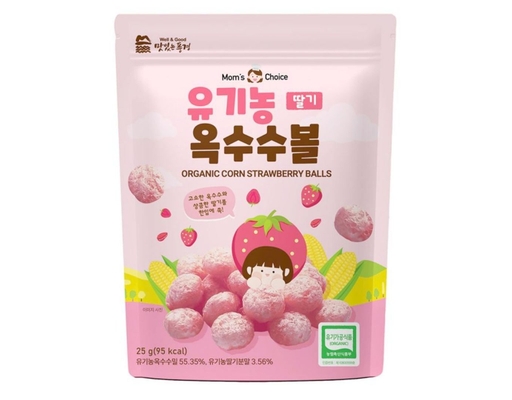 Bánh Bi Ăn Dặm Hữu Cơ Vị Dâu Cho Bé Từ 6 Tháng 25g Mom's Choice ảnh 0
