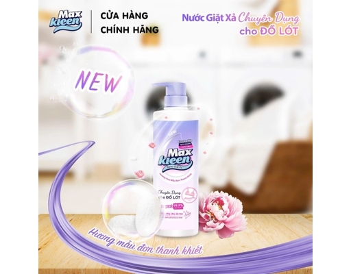Nước Giặt Dành Cho Đồ Lót Hương Hoa Mẫu Đơn 650g MaxKleen ảnh 2