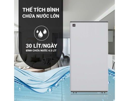 [Đặt Trước] Máy Lọc Không Khí Và Hút Ẩm DW-T30FV-W Sharp ảnh 5