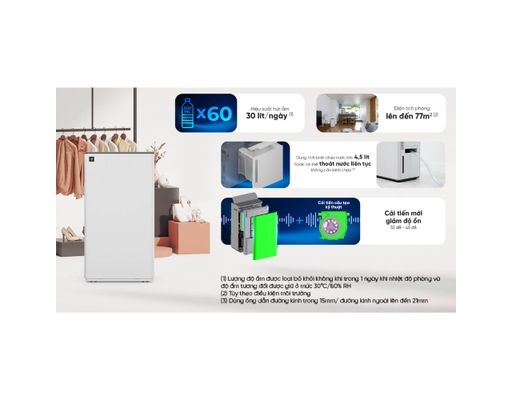 [Đặt Trước] Máy Hút Ẩm DW-T30HV-W Sharp ảnh 4