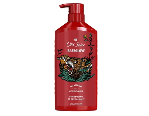 Dầu Gội Xả Cho Nam Hương Mạnh Mẽ Nam Tính 2in1 Bearglove 650ml Old Spice ảnh 0