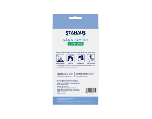 Găng Tay TPE 50 Chiếc/Hộp Size L Stahaus ảnh 2