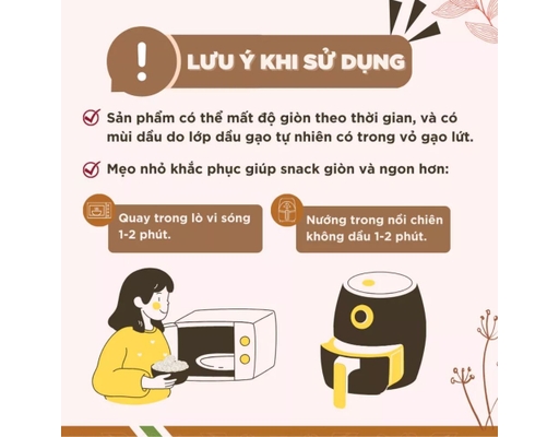 Bánh Gạo Lứt Ăn Kiêng Vị Yến Mạch 170g GUfoods ảnh 4