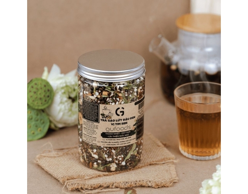 Trà Gạo Lứt Đậu Đen Vị Tim Sen 500g GUfoods ảnh 2